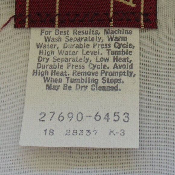 new LEVI'S Action Slacks, 38x34, Light Gray, 1984 Vintage, Sta-prest Clasp waist - Picture 14 of 15